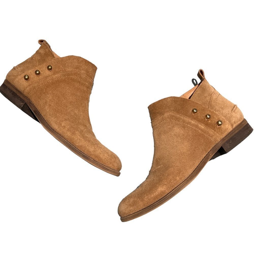 Franco Sarto Brown Kelton Ankle Leather Boots D19